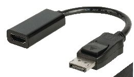 ADAPTATEUR DISPLAYPORT MALE-HDMI FEMELLE 0.20M