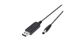 CONVERTISSEUR DC-DC 5V VERS 12V USB MALE -DC JACK 5,5X2,1MM