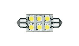 LAMPE NAVETTE LED COB 42MM 24 VDC