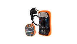 MULTIMETRE DIGITAL + TESTEUR DE PRISE + POCHETTE ZENITECK