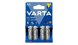 PILE AA LITHIUM VARTA 4ER BLISTER
