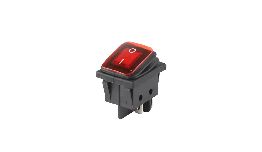 INTERRUPTEUR A BASCULE AVEC VOYANT ROUGE BIPOLAIRE ON-OFF 250V 16A