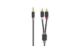 CORDON 2 RCA MALE-JACK 3.5 MALE STEREO 5M