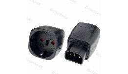 ADAPTATEUR SECTEUR C14 MALE - PRISE SECTEUR UE