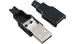 CONNECTEUR USB A MALE A SOUDER