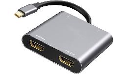 STATION D'ACCUEIL USB C - 2XHDMI 4K   60HZ, HUB USB