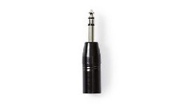 ADAPTATEUR XLR MALE-JACK 6.35 MALE STEREO