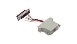 BOITIER JUMPER SUB-D 25 PINS MALE-RJ45