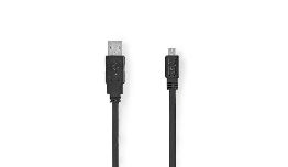 [CDVLMP6041] CORDON USB A MALE - MICRO USB B MALE 1M