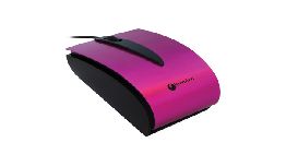 [AIA00122B] SOURIS OPTIQUE FILAIRE USB METAL CLIC ROSE