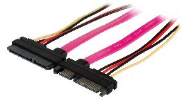 [CD73125V05] CABLE INFORMATIQUE SATA 7B+15B MALE VERS SATA 7B+15B FEMELLE