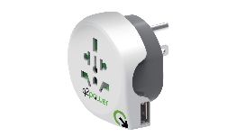[AC1100150] ADAPTATEUR SECTEUR DE VOYAGE AVEC USB USA - MONDE 