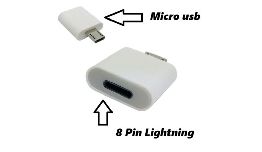 [ACCP001200] ADAPTATEUR LIGHTNING FEMELLE - MICRO USB MALE BLANC