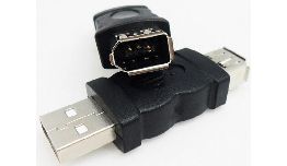 [ACUSBF6P] ADAPTATEUR FIREWIRE 6P FEMELLE  - USB MALE