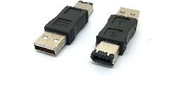 [ACUSBAMAF] ADAPTATEUR FIREWIRE MALE 6 BROCHES - USB MALE