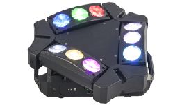 [DV9BEAMMINI] PROJECTEUR EFFET DE LUMIERE  SPIDER  9 X 10W DMX