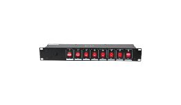 [DVLC806] BLOC 8 PRISES POUR LUMIERE 19  AVEC INTERRUPTEURS LUMINEUX M-A