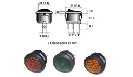 [LAOPR992G] VOYANT ROND NEON 220V VERT