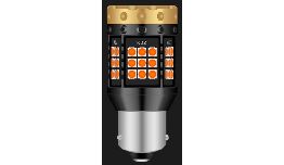 [LA1156] AMPOULE LED 12V  CLIGNOTANT P21W BAU15S ORANGE (LA PAIRE)