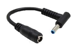 [ACDEL] ADAPTATEUR ALIM FEMELLE 5.5 2.1MM VERS M LE 4.5 3.0MM M LE COUDE PIN INTERNE