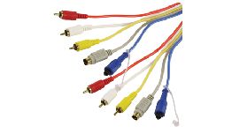 [CDCABLE627] CORDONS AUDIO-VIDEO-SVHS-TOSLINK