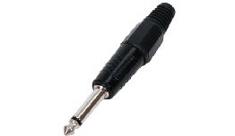 [AC1101BG] JACK MALE MONO 6.35MM HAUTE QUALITE PLASTIQUE