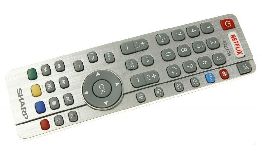 [TEIRC8531] TELECOMMANDE SHARP RF LCD SILVER-SMART-SMARTBLACK-NETFLIX