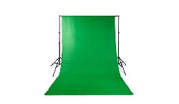 [DVSTBD10] STUDIO PHOTO KIT ARRIERE PLAN A UN FOND VERT EN MOUSSELINE 1,90 X 2,95 M