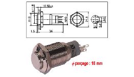 [INCODS2124] INTER POUSSOIR 3A 250V BISTABLE OFF-ON-OFF NICKEL