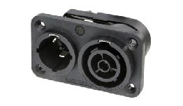 [ACNAC3PX] EMBASE SPEAKON POWERCON ENTRE-SORTIE SECTEUR NEUTRIK