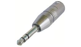 [ACXNA3MP] ADAPTATEUR XLR MALE-JACK 6.35 MALE STEREO NEUTRIK