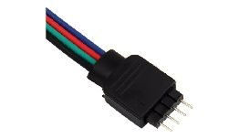 [DVLE138] CONNECTEUR MALE 4 PIN POUR RUBAN RGB