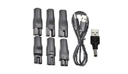 [DVLISI] KIT CONNECTEURS + CORDON POUR RASOIR ET TONDEUSE USB