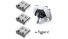 [DVUSBC5] EMBASE USB C POUR MANETTE SONY PLAYSTATION 5 PS5