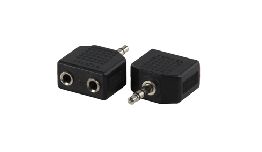 [ACAC012] ADAPTATEUR JACK 3,5MALE-2X3,5 STEREO FEMELLE