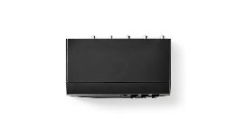 [DVAV100] COMMUTATEUR AUDIO 4X1 RCA  + SORTIE CASQUE FEMELLE  NOIR