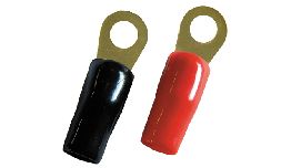 [DVC8RN] COSSE AUTO RONDE 8MM ROUGE-NOIR OR CABLE 8MM LA PAIRE