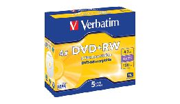 [DVDPW44JC] DVD+RW VERBATIM 120MN PACK DE 5