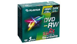 [DVMW412] DVD-RW FUJI 120MN PACK DE 5