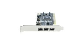 [AIFW1394] CARTE PCI FIREWIRE 3 PORTS EXTERNE-1 PORT INTERNE