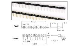 [DV60C254] CONNECTEUR HE13-HE14 MALE COUDE 40 BROCHES PAS 2.54MM