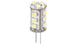 [LA115G4] LAMPE 15 LEDS CMS G4 BLANC CHAUD