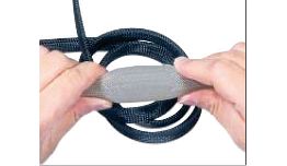 GAINE TRESSEE PLIOSIL-PET 5 A 21MM NOIR LE METRE