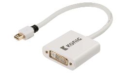 ADAPTATEUR MINI DISPLAYPORTMALE - DVI FEMELLE