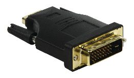 ADAPTATEUR DVI D MALE VERS HDMI FEMELLE  OR  