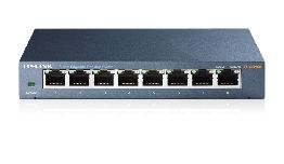 HUB 8 PORTS ETHERNET 10-100-1000MBPS