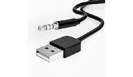 ADAPTATEUR USB A MALE -JACK 3,5MM MALE 4 POLES 0,15M