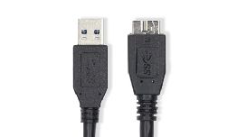 CORDON USB 3.2 A MALE-MICRO B MALE  0.5 METRE