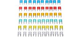 ASSORTIMENT FUSIBLES AUTO MINI 60 PIECES