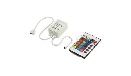 [LACNTR01] CONTROLEUR+TELECOMMANDE POUR RUBAN LEDS RGB